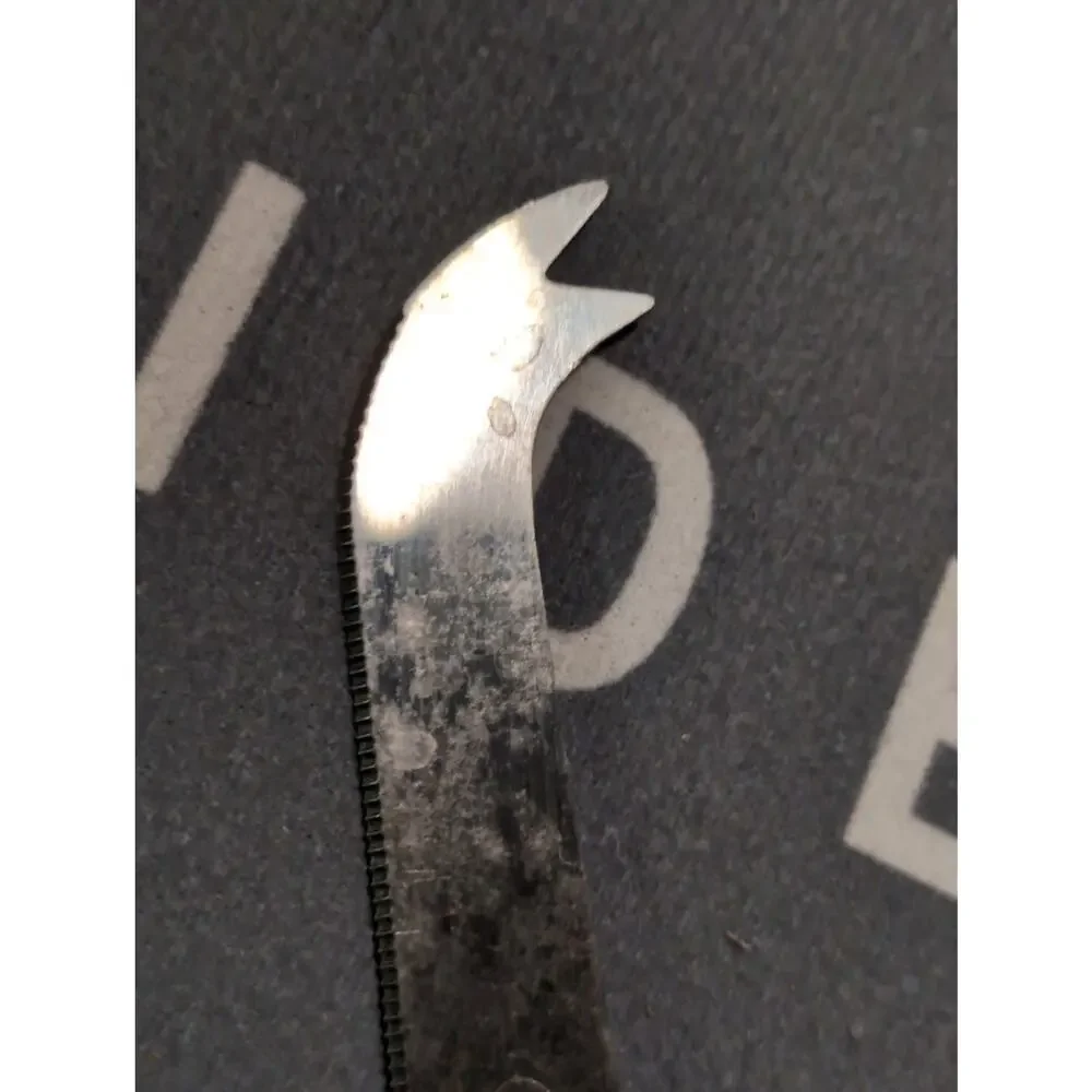 Vintage Viners Sheffield England Stag Handle Cheese Knife Forked Stainless